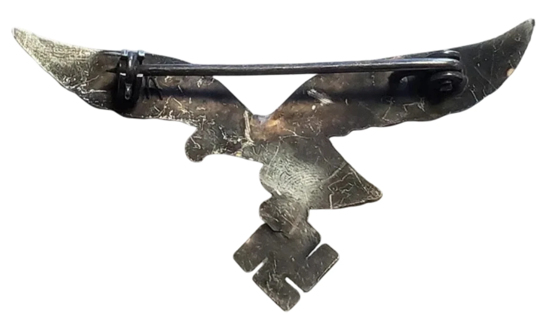 Águila LW metal plateado envejecido