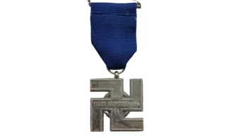 Médaille 12 ans Service SS Vieil Argent