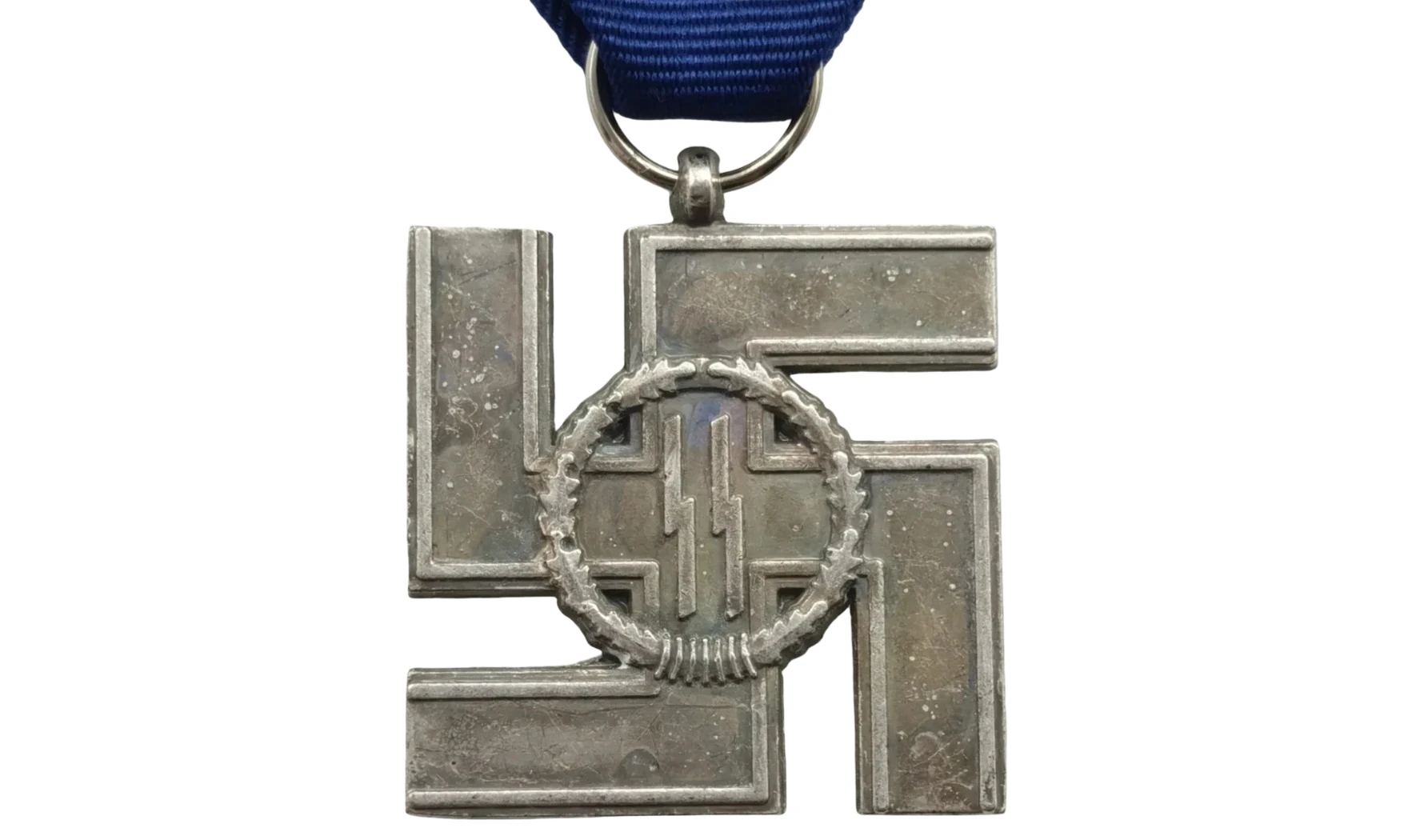 Médaille 12 ans Service SS Vieil Argent