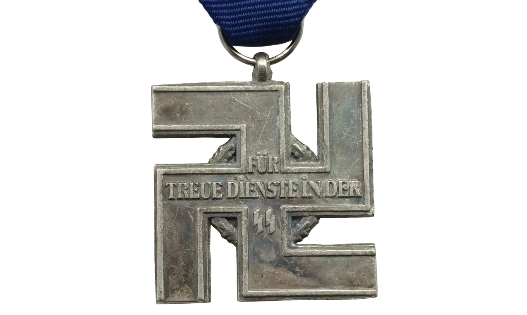 Médaille 12 ans Service SS Vieil Argent