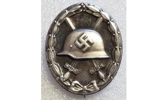 Silver Wounded Badge (Old Silver)