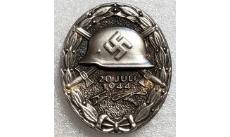 20-07-44 Silver Wounded Badge (OD)