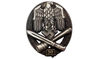 Silver 50 General Assault badge (OD)