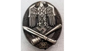 Insigne Assaut Général 50 Argent (VA)