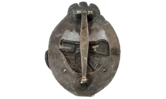 Silver 25 Panzer Assault badge (OD)