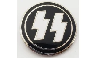 SS Member Badge, Enameled Runes