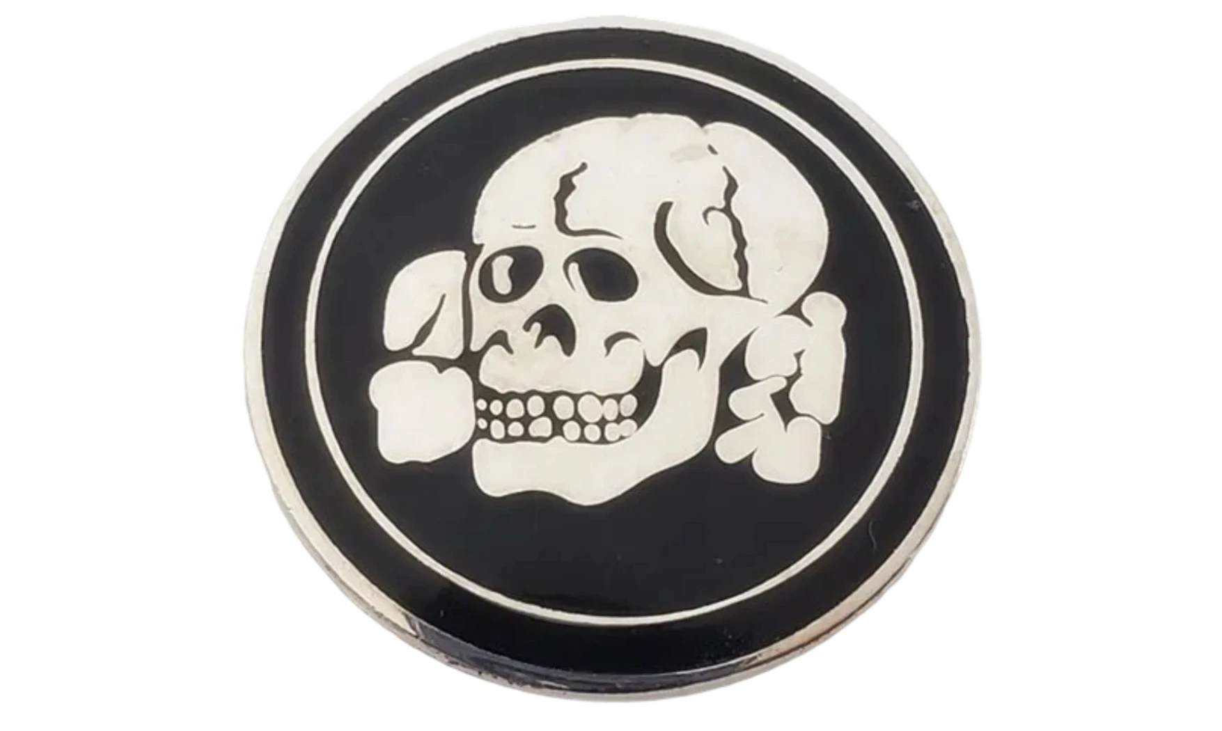 SS Skull badge, enamelled