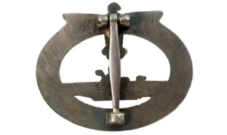 KM Uboat badge, Old Silver