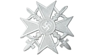 Croix d'espagne avec Glaives Argent