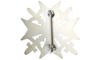 Croix d'espagne avec Glaives Argent