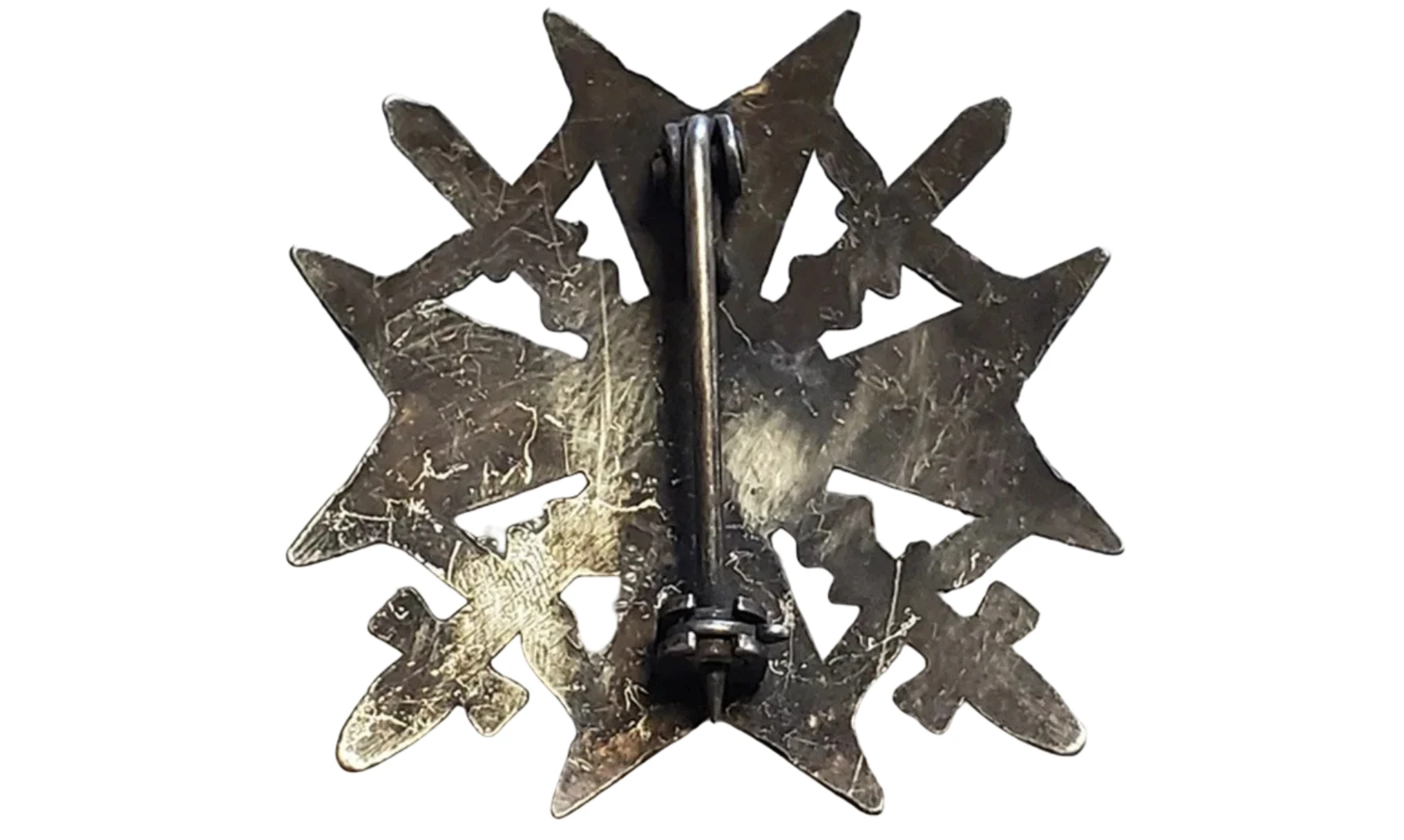 Silver Spanish Cross Swords badge (OS)