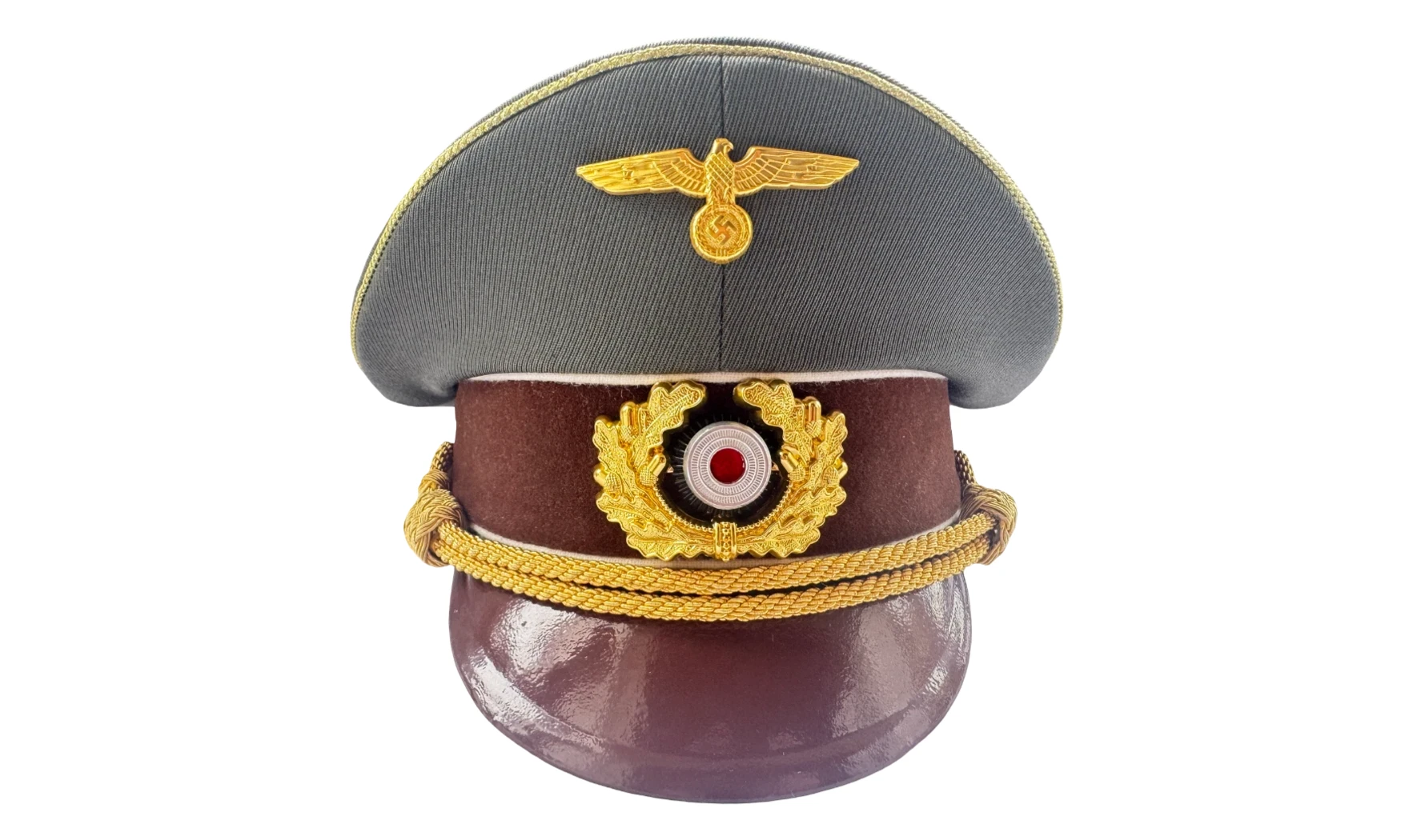 Hitler Visor Cap Fieldgray Tricot