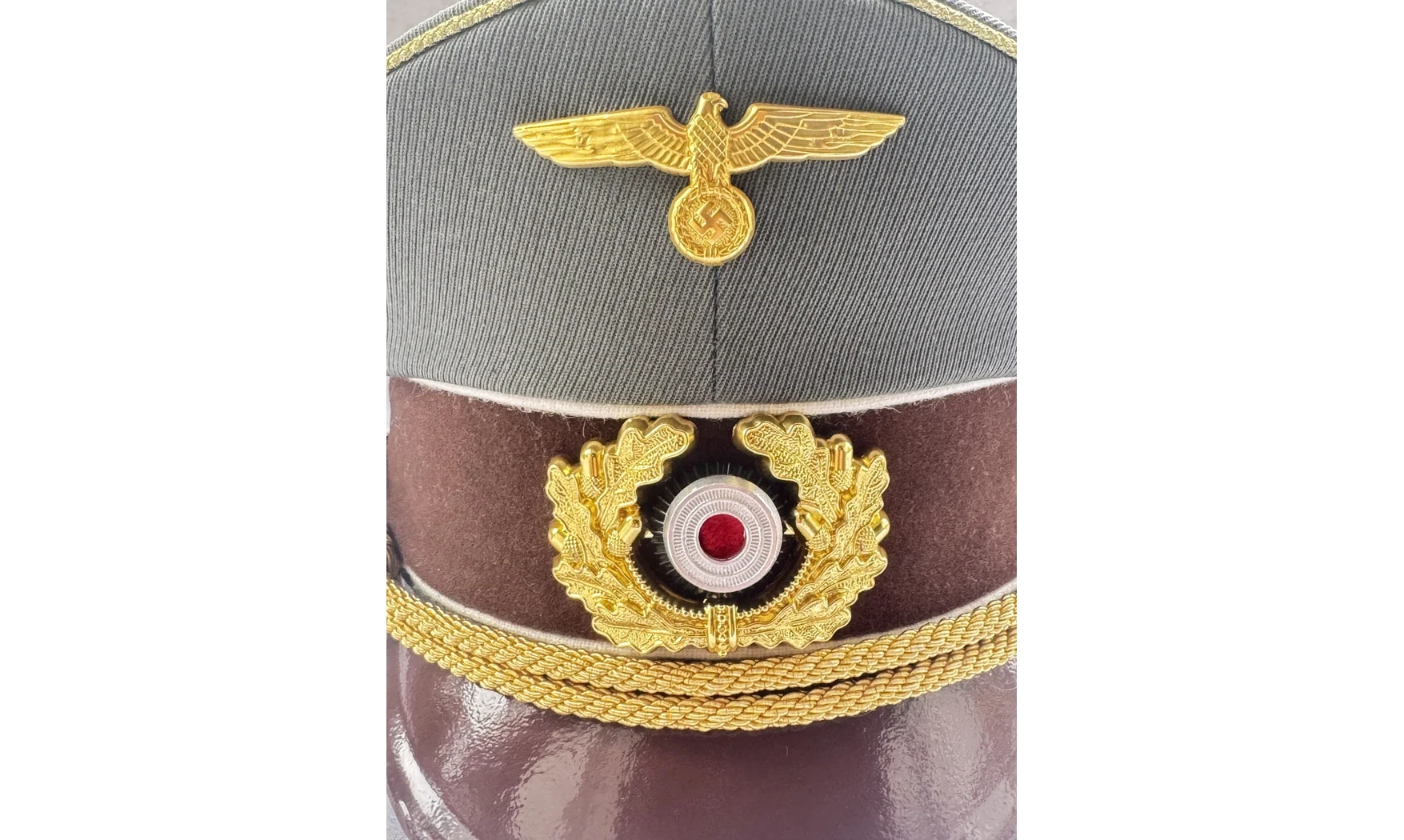 Hitler Visor Cap Fieldgray Tricot