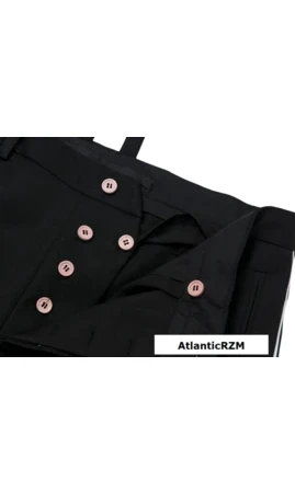 Pantalon droit Off/Gen ASS Trikot Noir
