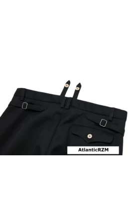 Pantalon droit Off/Gen ASS Trikot Noir