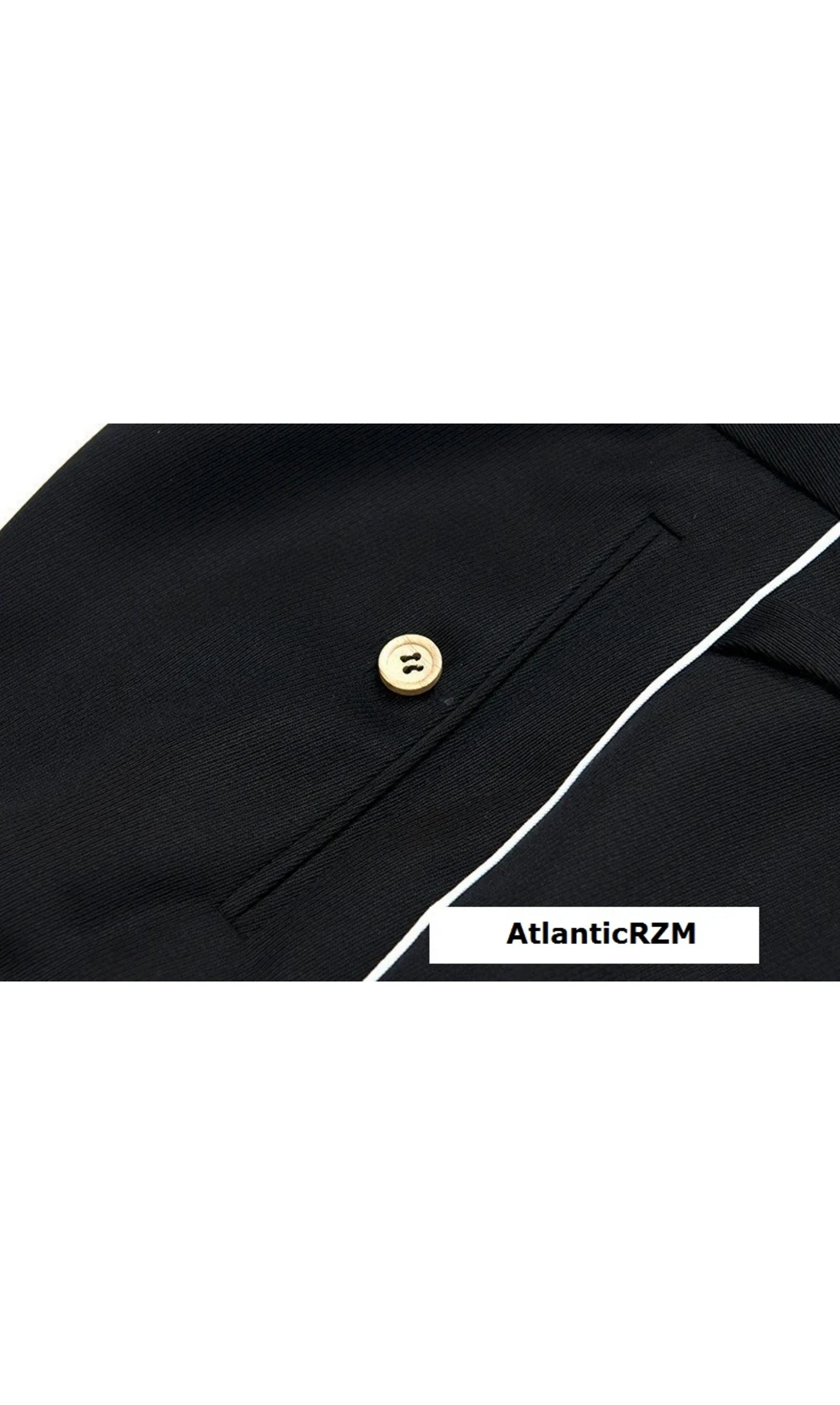 Pantalon droit Off/Gen ASS Trikot Noir