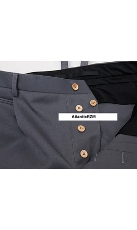 Pantalon droit Off WH Trikot Steingrau