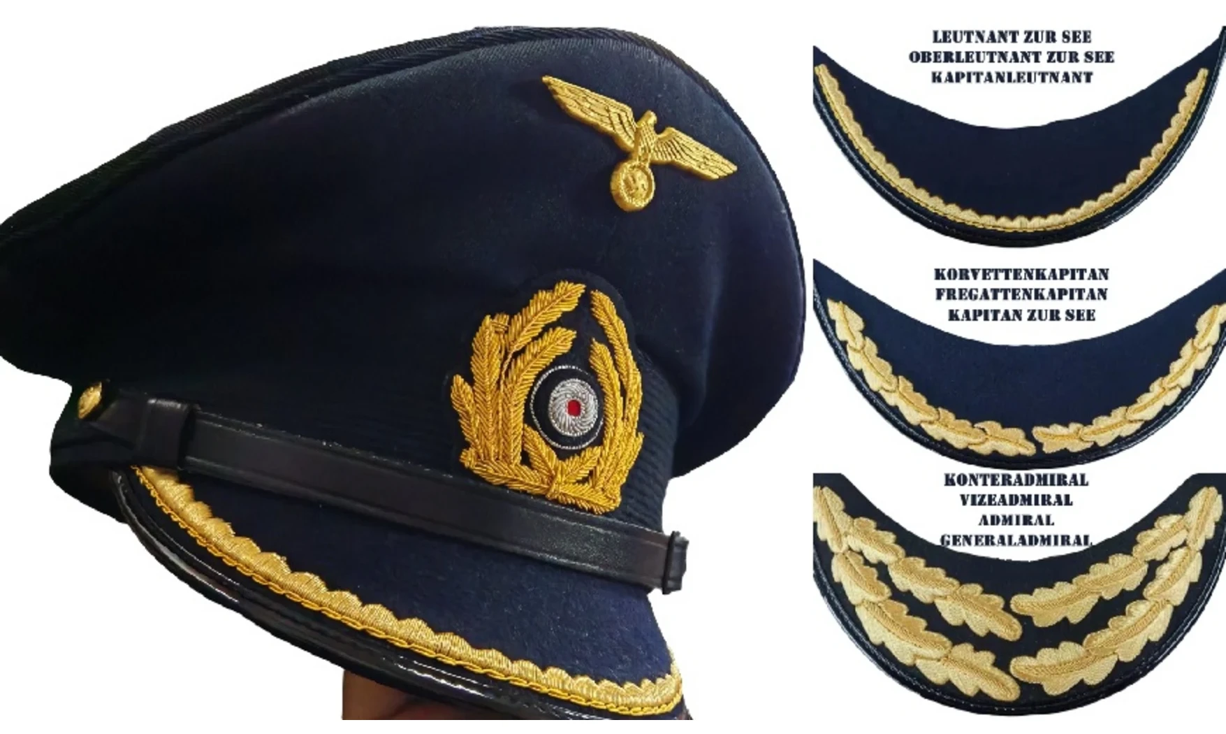 Gorra Oficial/Almirante KM Tricotina