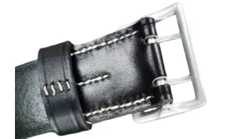 Ceinturon Officier WH/LW - Cuir Noir