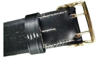 Ceinturon Général WH/LW - Cuir Noir