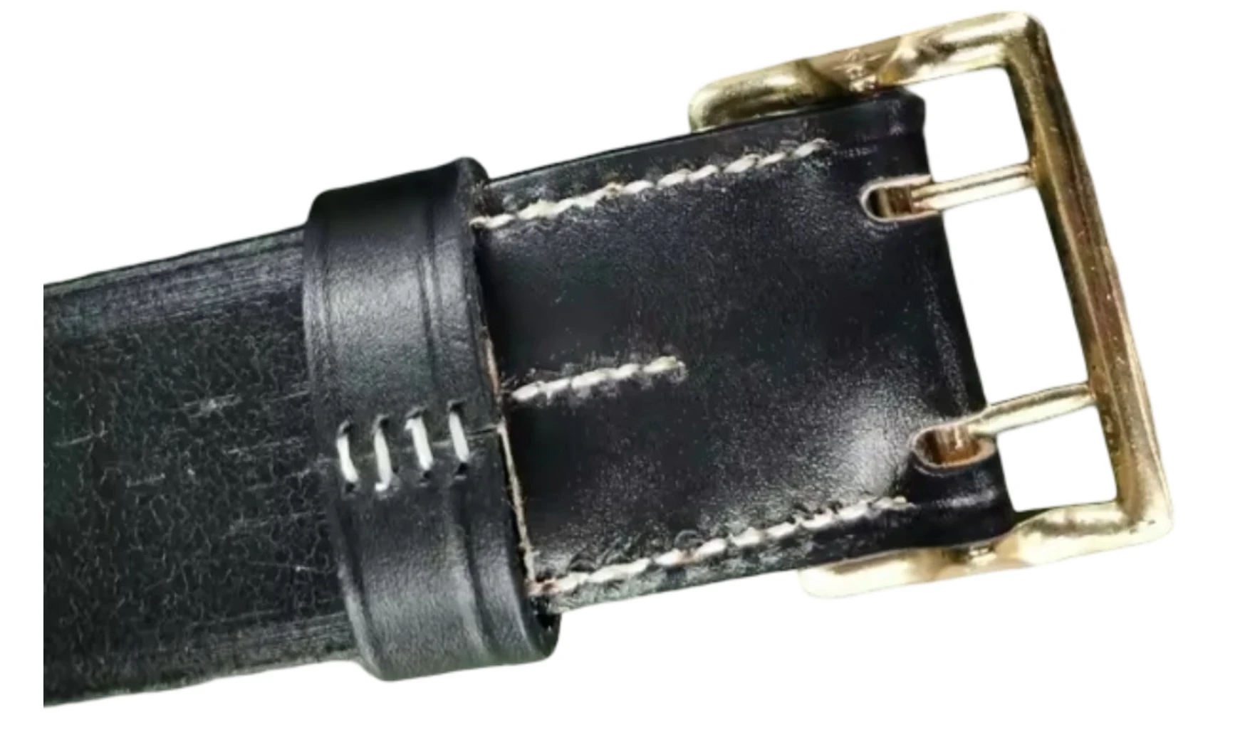 Ceinturon Général WH/LW - Cuir Noir