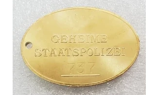 Gestapo gold Badge