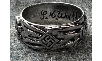 Ring Totenkopf silver 9 mm AE