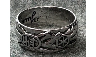 Ring Totenkopf silver 9 mm AE