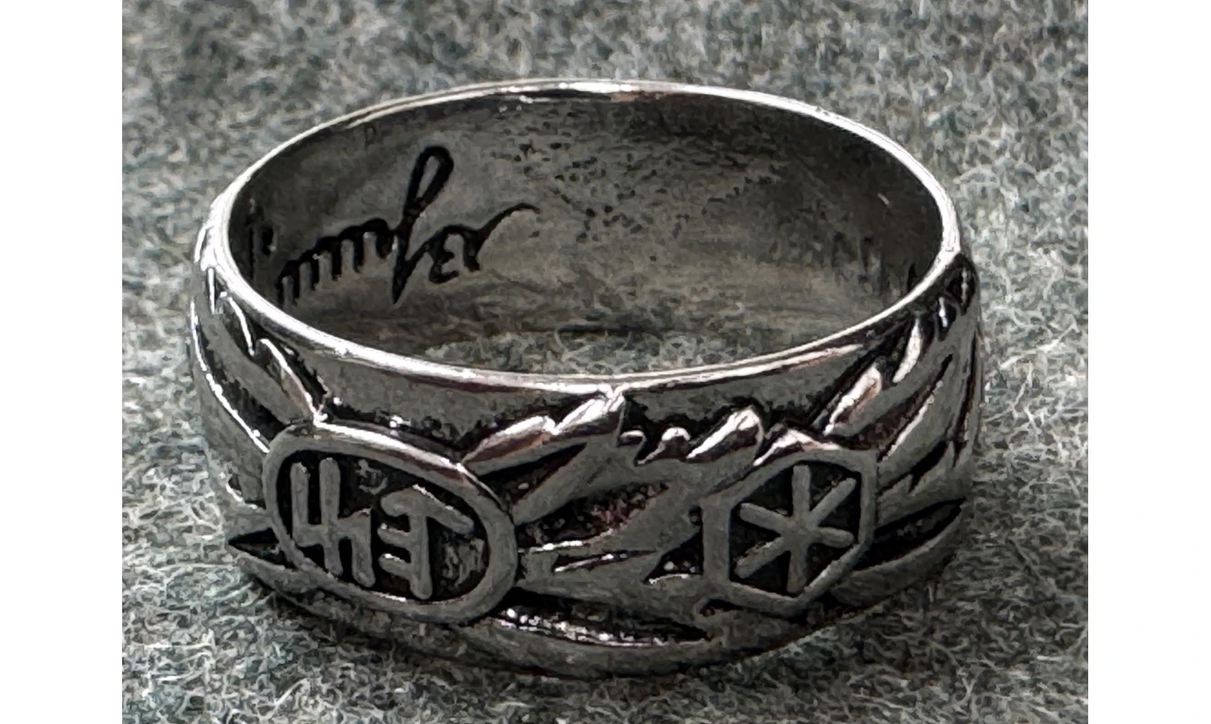 Ring Totenkopf silver 9 mm AE