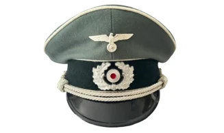 WH Infantry Officer Visor Cap Doeskin