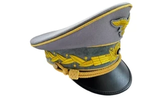 Hermann Goering Visor Cap Blue Tricotine
