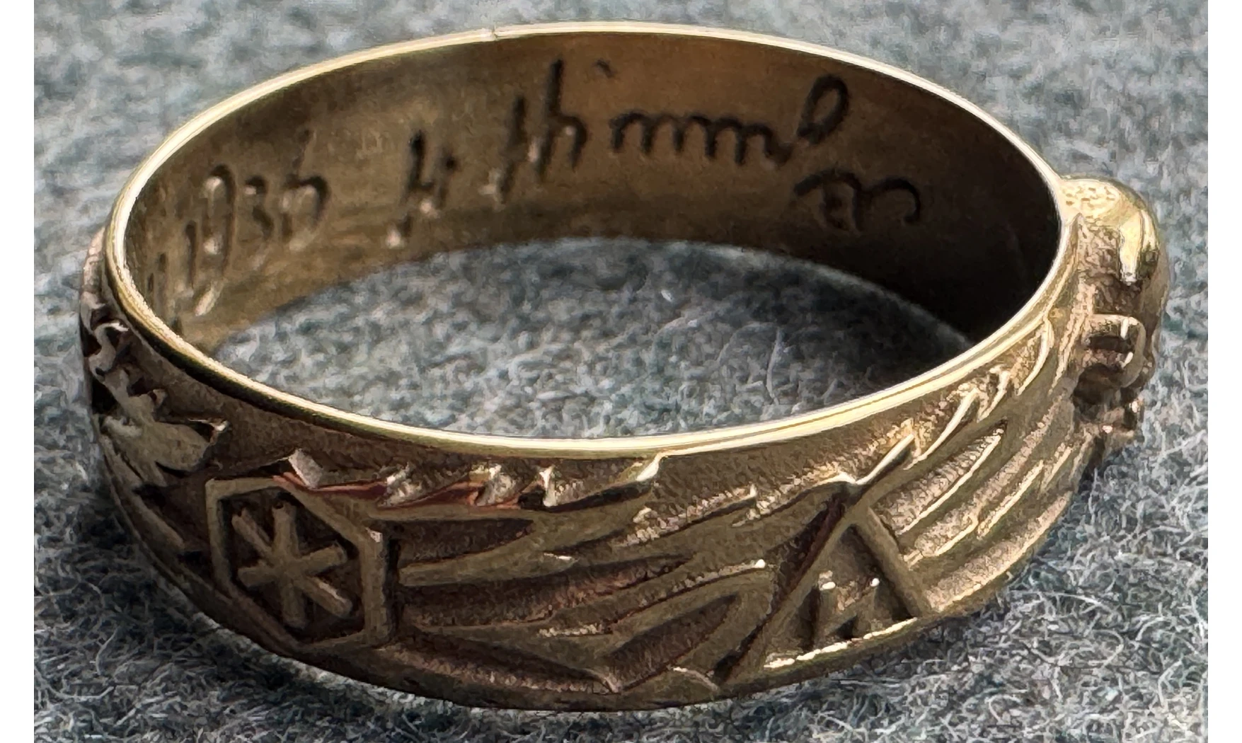 Anillo Totenkopf oro 6.5 mm