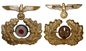 WH General Visor Cap Tricotine feldgrau