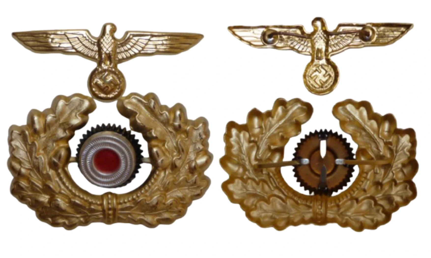 WH General Visor Cap Tricotine feldgrau