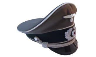 WH Officer Visor Cap Tricotine feldgrau