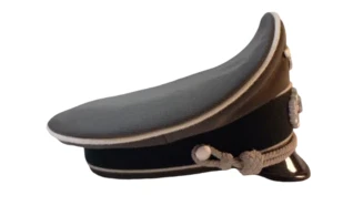 WH Officer Visor Cap Tricotine feldgrau