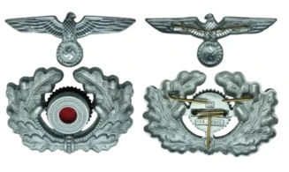 WH Officer Visor Cap Tricotine feldgrau